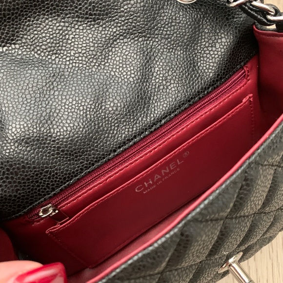 black rectangle mini flap bag - Picture 5 of 8